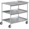 Amgood Utility Cart, Stainless Steel, 3 Shelves Shelves, 33" L, 21" W CART-TUC-2133-Z - alternate 1